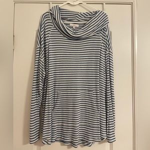 Lightweight cowl neck sweater